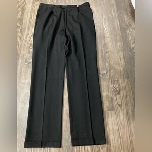 Tommy Hilfiger Men’s 100% Wool Men’s Black Dress Pants 40/36